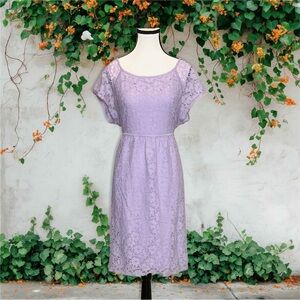 Motherhood Purple Flutter Sleeve Sundress